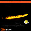 Fits 14-21 Tundra LED Blk Smoke Projector Headlights+LED Bar Tail Brake Lamp