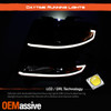For 15-20 Suburban Tahoe DRL Projector Headlight+Blk Smoke FULL LED Tail light