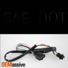 For 15-20 Suburban Tahoe DRL Projector Headlight+Blk Smoke FULL LED Tail light