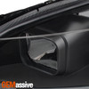 Fits 2013-2015 Sentra LED Light Bar Projector Black Smoked Headlights+Fog Lamp