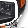 Fits 14-20 Tundra LED DRL Blk Projector Headlights+Red Smoked Tail Brake Lamp