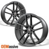 Fits 2 pcs Q50 G35 20x10 5x114.3 offset +38 5 Spoke Style Gun Matel Alloy Wheels