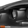 Fits [Black] 2006-2013 Chevy Impala Projector Headlights + LED Black Tail Lights