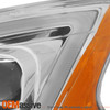 [Chrome] Fits 2013 2014 2015 Sentra LED Light Bar Projector Headlights+Fog Lamp