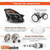 Fit 2007-09 Nissan Altima Sedan Black DRL Projector Headlights +Smoke Tail Lamps