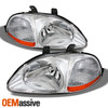 Fit 96-98 Civic 2/3/4Dr Replacement Headlights Lights L + R 1996 1997 1998