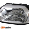 Fits 99-04 Mustang Amber Chrome Clear Factory Style Headlights Headlamps Pair