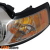 Fits 99-04 Mustang Amber Chrome Clear Factory Style Headlights Headlamps Pair