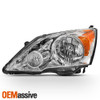 Fits 2007-2011 Honda CR-V Chrome Left Driver One Side Headlight Replacement Set