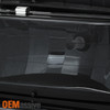 Fits 88-93 Suburban Sierra 92-93 Yukon Smoked Headlights+LED Bumper+Amber Corner