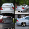 Fits 01-05 Civic 2Dr Coupe Rear Trunk Spoiler Wing W/LED Brake Light(Paintable)