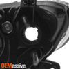Fits 2004-2009 Mazda 3 Sedan 4Door Halogen Models Chrome Headlights LH+RH Pair