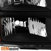 Fit 2007-2013 GMC Sierra 1500 07-14 2500HD 3500HD Black Headlights Replacement
