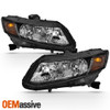 Fits Honda Civic 2012-2015 Sedan 4Doors Black Headlights Driver+Passenger Pair