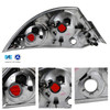 Fits 00-02 Eclipse Black Bezel Headlights Replacement + Black Tail Lights Lamps