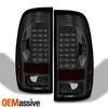 For 1997-99 F250 97-03 F150 04 Heritage Smoked Headlights + Smoke LED Tail Light