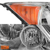 Fit 2007-2011 Honda CR-V Chrome Right Passenger One Side Headlight Replacement