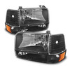 Fit 1992-1996 Ford Bronco F150 F250 F350 Corner Bumper Head Lights