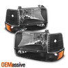 Fit 1992-1996 Ford Bronco F150 F250 F350 Corner Bumper Head Lights