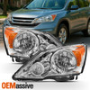 Fits 2007-2011 Honda CR-V CRV Headlights Lamps Replacement 07-11 Light Lights