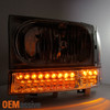 Fit 1999-04 F250 F350 F450 Super Duty Headlights & LED Bumpers+Red Tail Lights