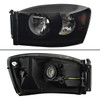 Fit 2006-2008 Dodge Ram 1500 2006-2009 Ram 2500 3500 Black Smoked Headlights