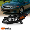For 2008-2010 Honda Accord 2Door Coupe Black Halogen Healight Driver Left Side