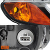 Fits 2006-2011 Honda Civic Sedan Black Amber Corner Headights Replacement Set