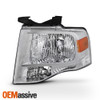 Fit 2007-2014 Ford Expedition Chrome Clear Driver Side Headlight Replacement