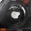 For 2005-06 Honda CR-V OE Style Black Headlights w/Amber Signal Pair Halogen