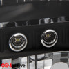 Fits F250/350 Excurision Black Headlights + Smoke Halo Projector Fog Lights Lamp
