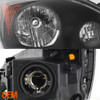 Fits 2007-2011 Honda CR-V Black Headlights Complete Replacement 07 08 09 10 11