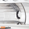 Fits F250/350 Excurision Clear Headlights + Clear Halo Projector Fog Lights Lamp