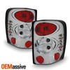 Fits 99-04 Grand Cherokee Chrome Headlights Replacement + Clear Tail Lights Lamp