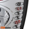 Fits 99-04 Grand Cherokee Chrome Headlights Replacement + Clear Tail Lights Lamp