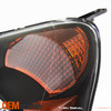 Black Headlight For 2002 2003 2004 Honda CRV CR-V [Halogen Type] Left+Right Pair