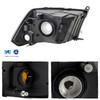 For 09-18 Ram 1500 10-18 Ram 2500/3500 Black Smoke Headlight + LED Bar Tail Lamp