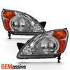 For 2002 2003 2004 CR-V CRV Headlights Light lamps Driver+Passenger Side 02-04