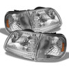 For 97-03 F150 04 Heritage 97-99 F250 97-02 Expedition Headlights + Corner Lamp