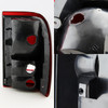 Fit 05-07 F250 F350 F450 SuperDuty Black Smoked Headlights+Dark Red Tail Lights