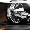 Fit 2003 2004 2005 2006 Ford Expedition Black Headlights Replacement  Lamps