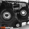 For 2008-2010 Honda Accord 2Door Coupe Black Halogen Healights Pair Left+Right