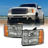 Fit 2007-2013 GMC Sierra 1500 07-14 2500HD 3500HD Headlights Replacement Lamps