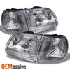 Fits 97-03 97-02 Expedition Crystal Headlights+Clear Corner Signal Left+Right