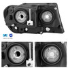 Fits 99-04 Grand Cherokee Chrome Headlights Pair + Clear LED Tail Lights Lamps