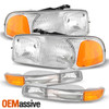 For 99-02 Sierra 1500/2500/1500HD/2500HD/3500 00-06 Yukon XL Headlights+Fog Lamp