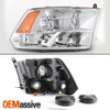 Fits 2009-2018 Dodge Ram 1500 2010-2018 2500 3500 Quad Style Headlights Lamps