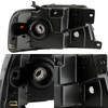 Fit 04-08 Ford F150 Pickup Black Smoked Headlights Replacement Lamp L+R
