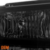 Fit 05-07 Ford F250 F350 F450 F550 SD Headlights+LED Tail Lights Black Smoked