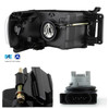 For 2002-2005 Dodge Ram 1500/ 2500/ 3500 Chrome Headlights + LED Fog Lamp Pair
